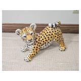 Spotted Leopard Ceramic Figurine Decor