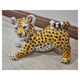 Spotted Leopard Ceramic Figurine Decor