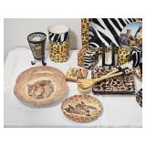 Large Safari-Themed Servingware & Table Décor Collection