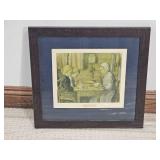 Ole Laurentius Frøvig “Table Prayer” Framed Print