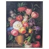 Flemish-Style Floral Still Life Decorative Oil Painting