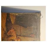 "Feeding the Rabbits" Vintage Print by Felix Schlesinger