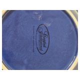 Certified International Blue Olive Motif Centerpiece Bowl Set