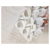 Large Collection of White Porcelain Coffee & Espresso Accessories