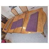 Elegant French Provincial Dining Table with Cane-Back Chairs