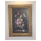 Framed Flemish-Style Floral Still Life Print