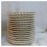 Bristol House Pierced Rim Dessert Plates Set - (28)