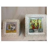 Whimsical Shopping Theme Square Plates and Trays Collection - (28)