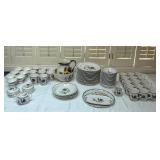 Nikko Rooster Pattern Dinnerware and Serving Set - (76)