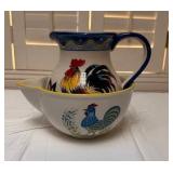 Nikko Rooster Pattern Dinnerware and Serving Set - (76)