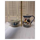 Nikko Rooster Pattern Dinnerware and Serving Set - (76)