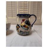 Nikko Rooster Pattern Dinnerware and Serving Set - (76)