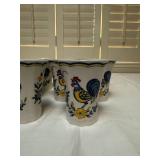 Nikko Rooster Pattern Dinnerware and Serving Set - (76)