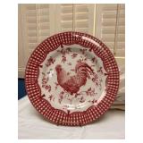 QueenÕs Red Rooster Dinnerware Set Made in Malaysia
