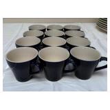 Blue and White Herb Motif Decorative Charger Plate