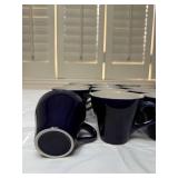 Blue and White Herb Motif Decorative Charger Plate