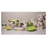 Easter Bunny and Springtime Ceramic Decor Collection
