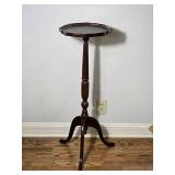 Vintage Style Wooden Pedestal Tray Table