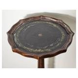 Vintage Style Wooden Pedestal Tray Table