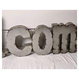 Large Industrial Style Metal Welcome Wall Sign