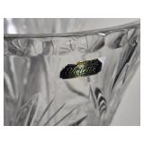 Valetta Polish Lead Crystal Tall Cut Glass Vase