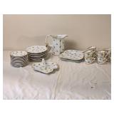 Floral Porcelain Dessert and Tea Service Collection