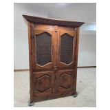 Sheffield Manor Paneled Door Armoire Cabinet