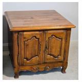 Matching Pair of Paneled Door Nightstands