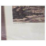 Framed Antique Fox Hunting Print ÒThe DeathÓ Published London 1883