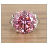 Rare 12.05 Ct Certified Pink Diamond Ring