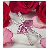Beautiful Setting 2.00 Ct CertifiedMarquise Pink Diamond Ring!
