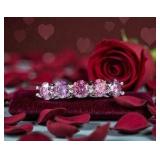 Certified 2.10Ct Pink Diamonds Solitaires Band Ring