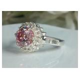 Certified 1.75 Ct Pink Diamond Ring