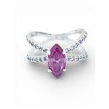 Beautiful Setting 2.00 Ct CertifiedMarquise Pink Diamond Ring!