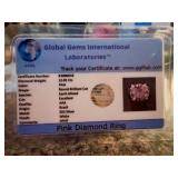 Rare 12.05 Ct Certified Pink Diamond Ring