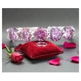 2.10Ct Pink Diamonds Solitaires Band Ring