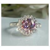 Certified 1.75 Ct Pink Diamond Ring