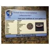 2.10Ct Pink Diamonds Solitaires Band Ring