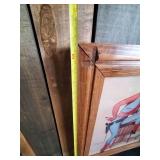 Fantastic Gil Elvgren Pin-up Girl Cowgirl in beautiful frame