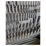 Large collection of Drill Bits and more in Plastic Carry Cases