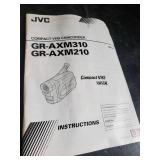 Vintage JVC GR-AXM310/210 Video Camera w/ Power Cord and Tape