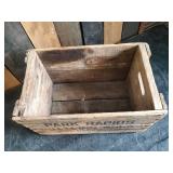 Rare Park Rapids Bottle Works Wood Crate