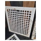 3 Antique Metal Floor Grate Vents from old Farm House