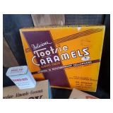 Fun Collection of Vintage Product Containers, Candy Boxes, Beer Can, Band Aid Tins