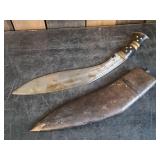 Kurki Gurkha Bolo Machete with Small Knives and Sheath