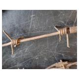 Antique Lot of wooden Boxes, Rare Barbed Wire and More!!