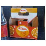 Group of rare Soda Pop Bottles and Nesbitt 6 Pack Carry Case