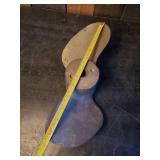 Vintage Brass Quick Silver 2 Fin Propeller / Heavy!! #17