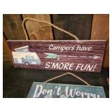 Large group of fun Cabin/Camping Signs