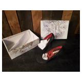 Beautiful Size 8 Unused Womens high heels / Very Collectible Ed Hardy Brand